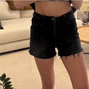 Zara Black Jean Shorts